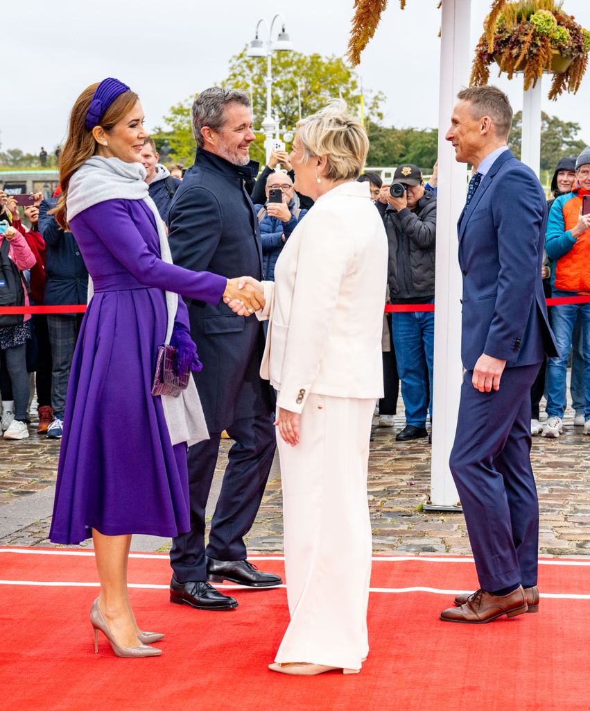 Greeting President Halla Tomasdottir and her husband Bjorn Skulason 