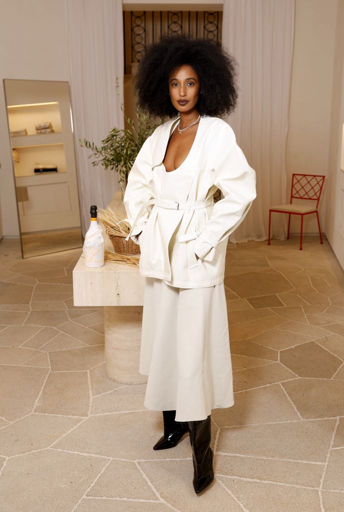 JULIA SAAR-JAMOIS attends as Jacquemus and Veuve Clicquot celebrate La Grande Dame 2018 Limited Edition by Simon Porte Jacquemus, with a dinner hosted by Julia Saar-Jamois at 'Le Salon' in the Jacquemus boutique on October 15, 2025 in London, England. (Photo by Darren Gerrish/WireImage for Veuve Clicquot)