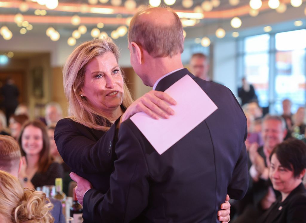 Prince Edward and Duchess Sophie hugging