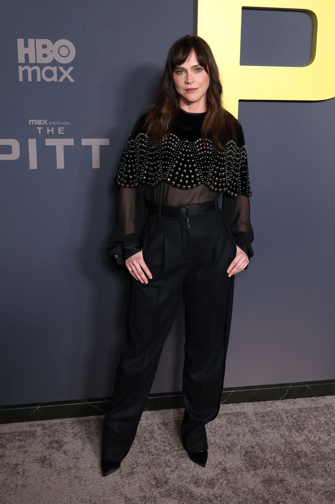 Fiona Dourif attends the Los Angeles Premiere of HBO Max's "The Pitt" at DGA Theater Complex on January 07, 2026 