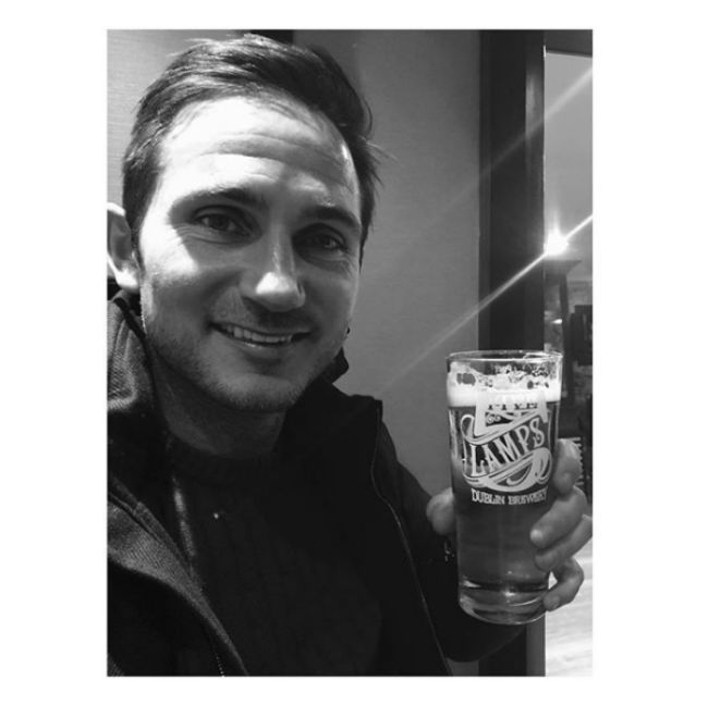 frank lampard drinking lamps