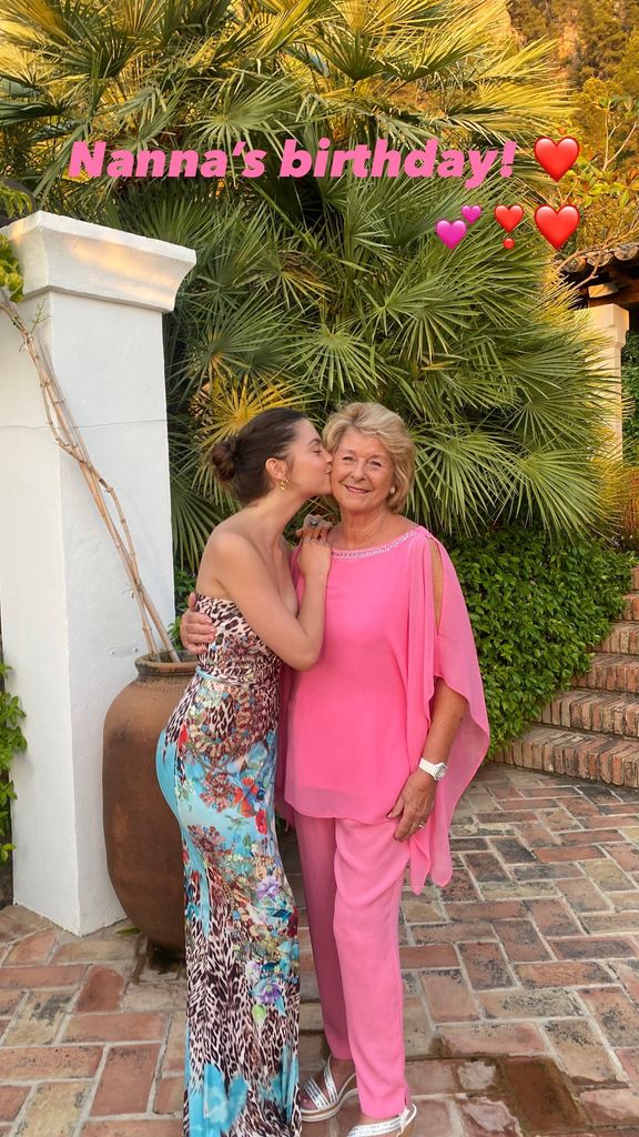 Catherine Zeta-Jones' daughter Carys with her beloved grandmother 