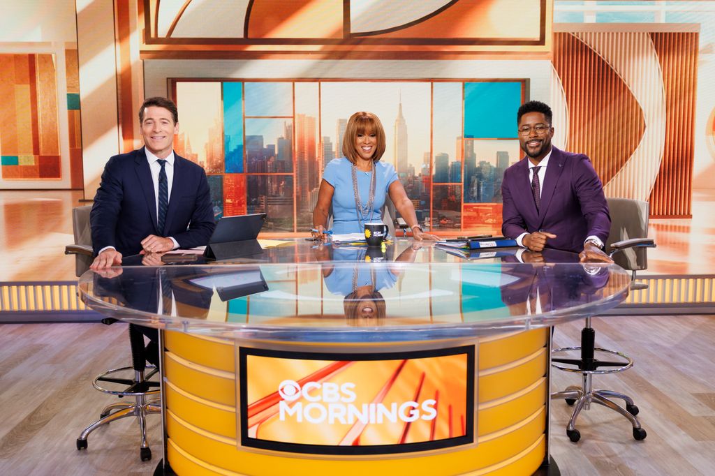 CBS Mornings Co-Hosts Gayle King, Tony Dokoupil and Nate Burleson, Live from the CBS Broadcast Center on Sept 29. 2025
