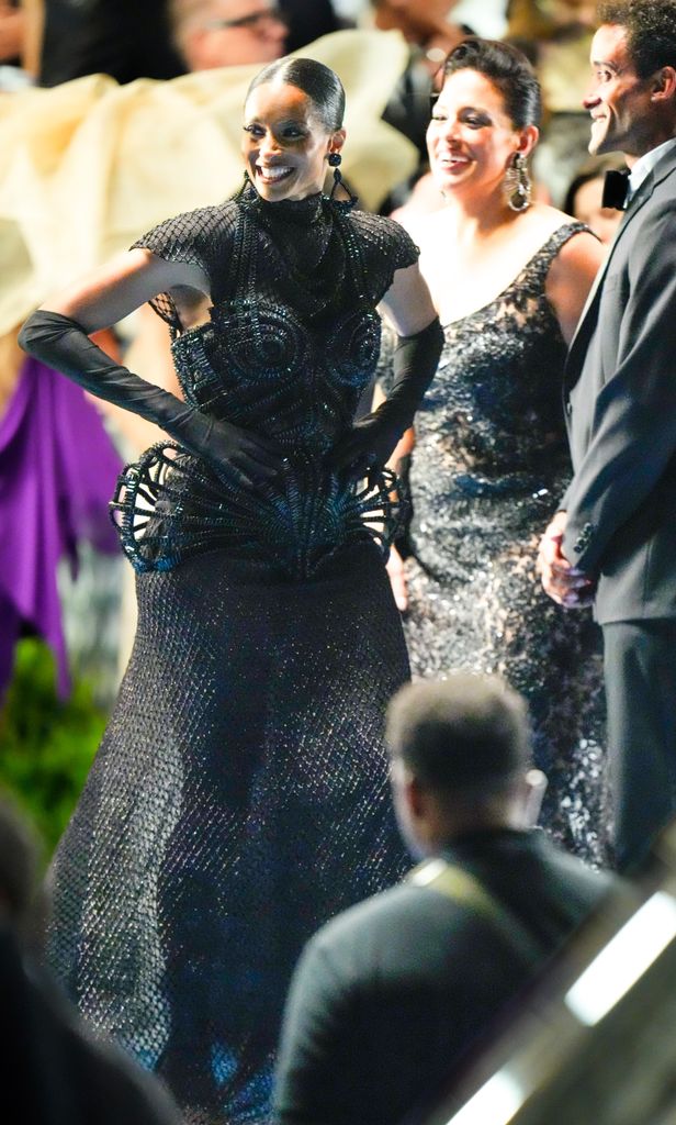  Ciara and Ashley Graham are seen on the set of "The Devil Wears Prada 2