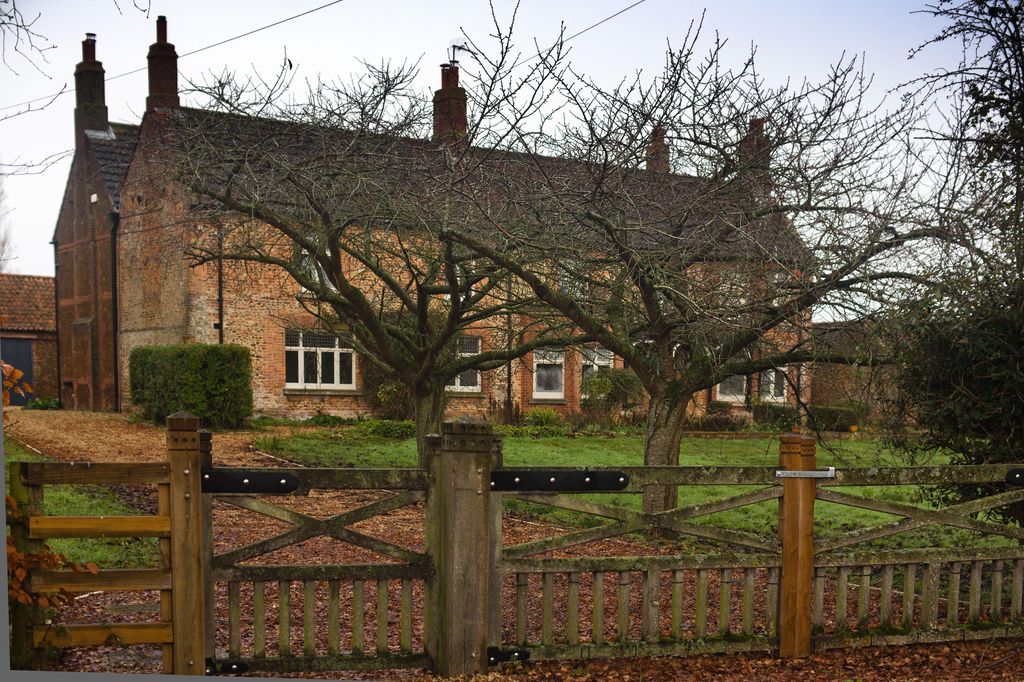 Marsh Farm is a gated property in Wolferton, Norfolk