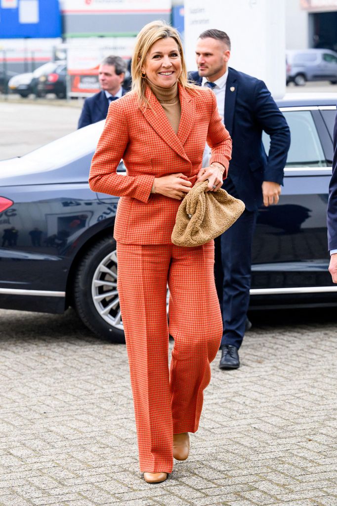 Queen Maxima during a visit to the BDR Thermea and the factory of Remeha in Apeldoorn