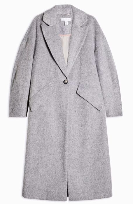 grey coat topshop