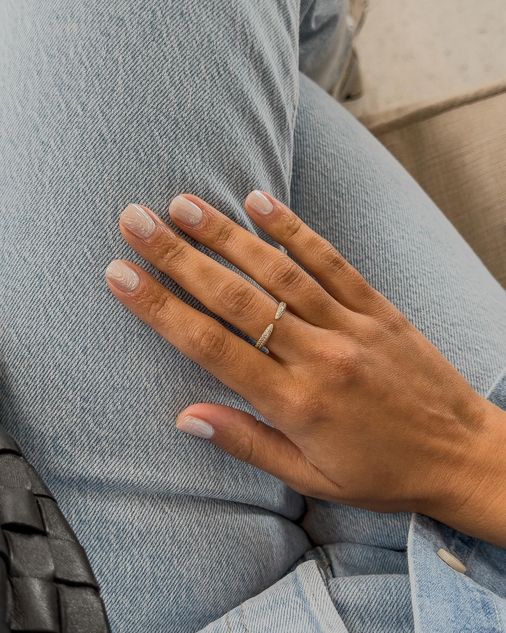 beige nail manicure idea