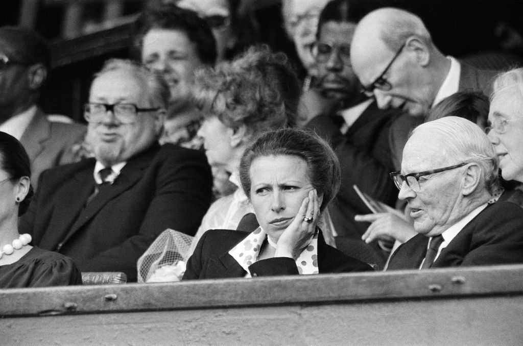 Princess Anne at Wimbledon in 1983