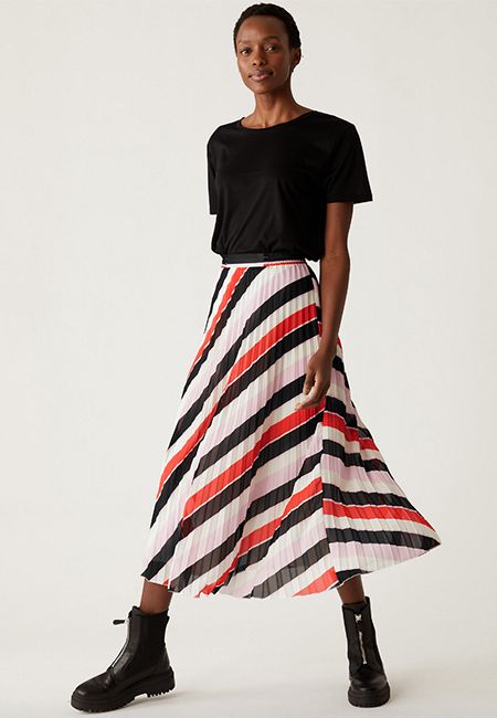 Marks & Spencer striped skirt