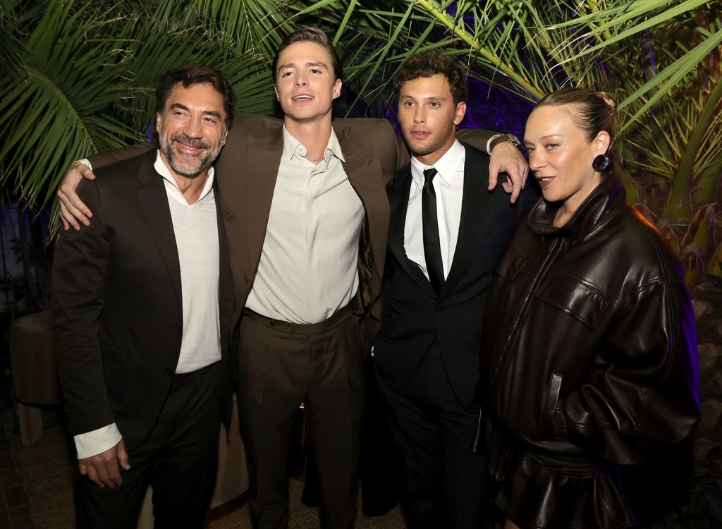 Javier Bardem, Nicholas Alexander Chavez, Cooper Koch and Chloe Sevigny appear at the after party for the premiere of Netflix's "Monsters: The Lyle and Erik Menendez Story" at the Chateau Marmont on September 16, 2024 in Los Angeles, California