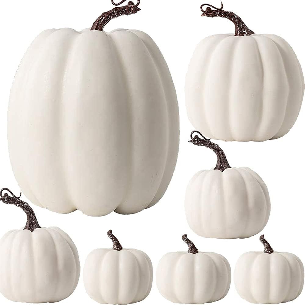 Amazon Artificial White Pumpkins