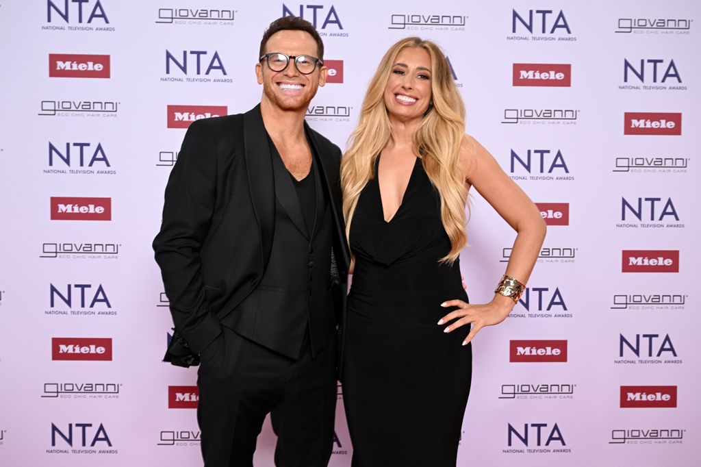 Joe Swash and Stacey Solomon attend the NTA's 2025