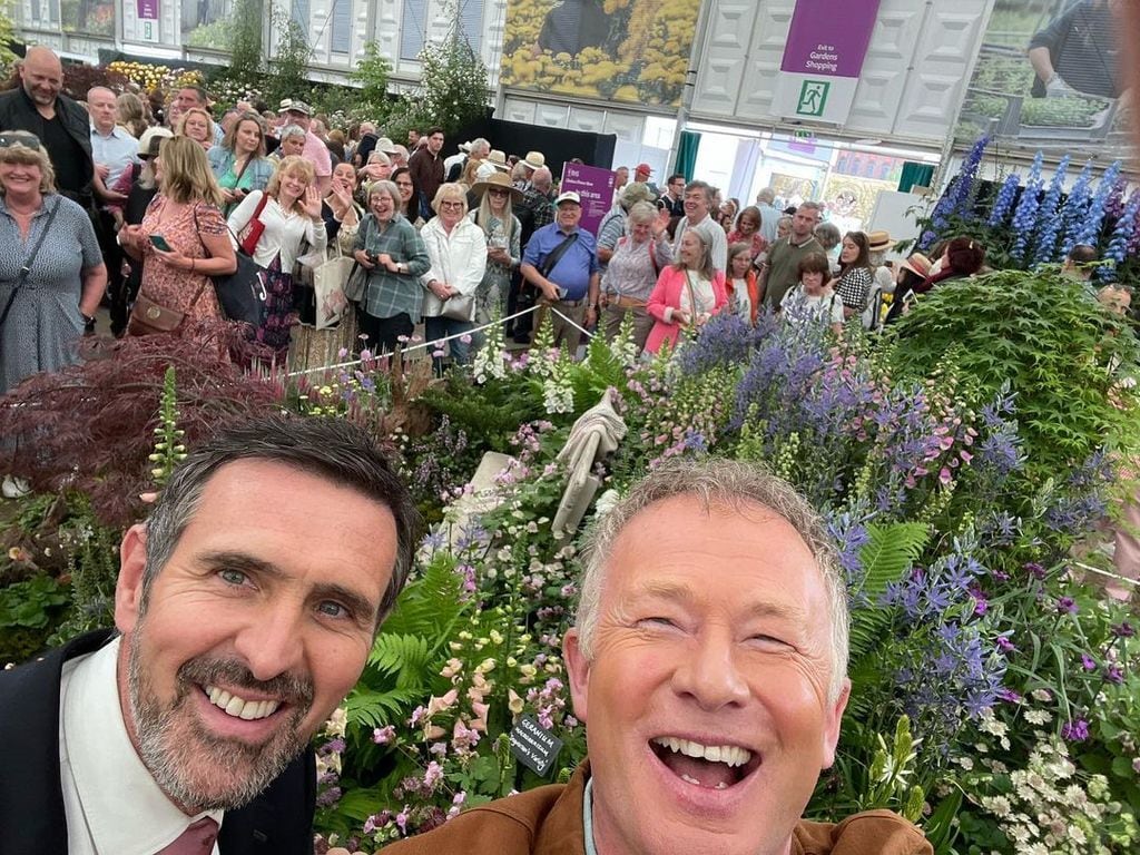 Toby Buckland and Adam Frost at the Chelsea Flower Show