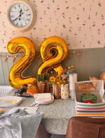 It was dressed for birthday celebrations