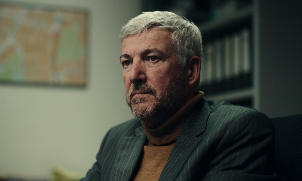 A man with grey hair 