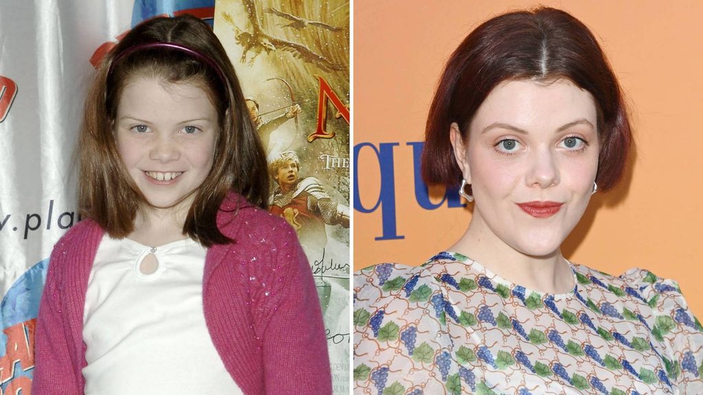 Georgie Henley in 2005 and now