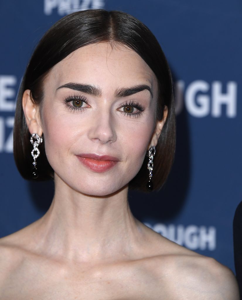 Lily Collins arrives at the 11th Breakthrough Prize Ceremony