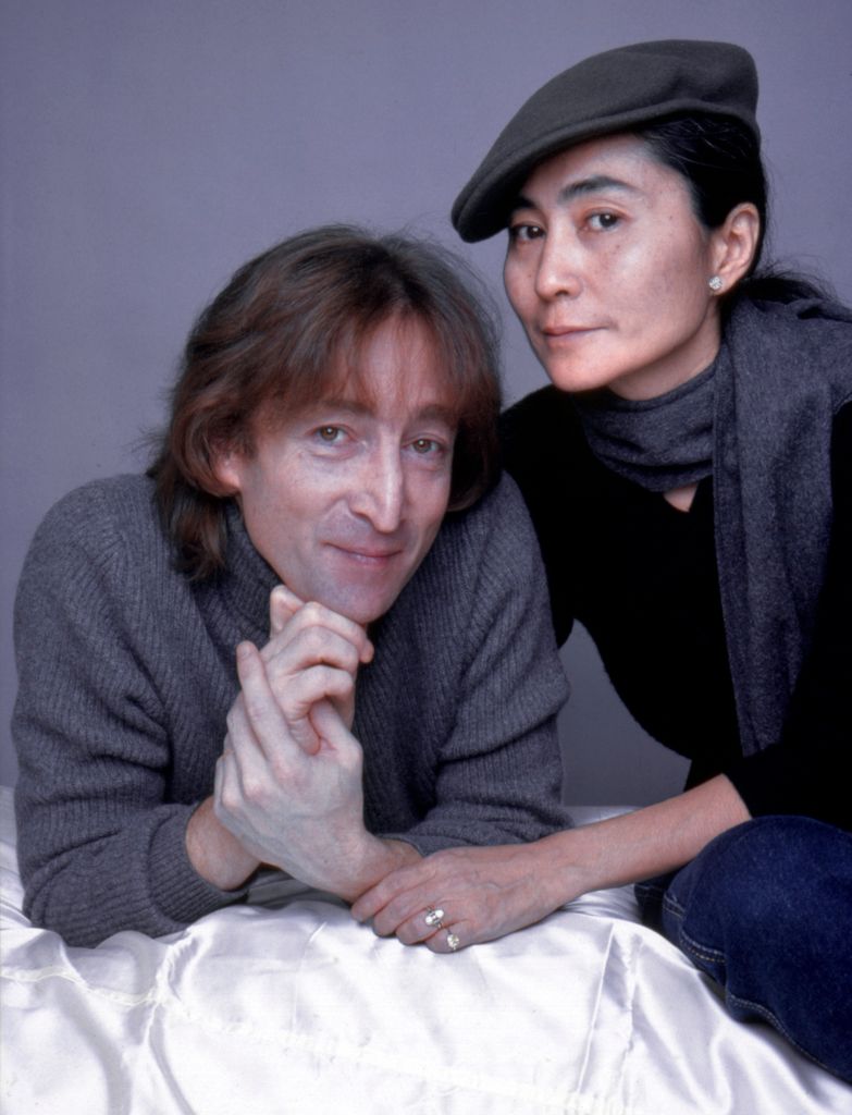 John Lennon and Yoko Ono photographed on November 2, 1980 - the first time in five years that Lennon had been photographed professionally and the last comprehensive photo shoot of his life. (Photo by Jack Mitchell/Getty Images)