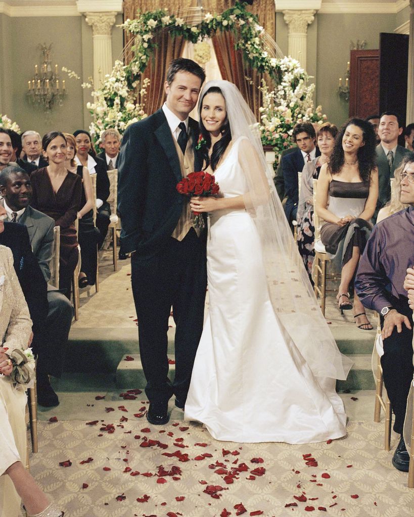 Monica Geller with chandler on wedding day