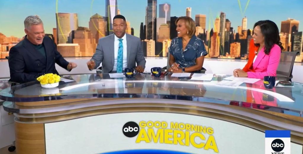 gma anchors at desk