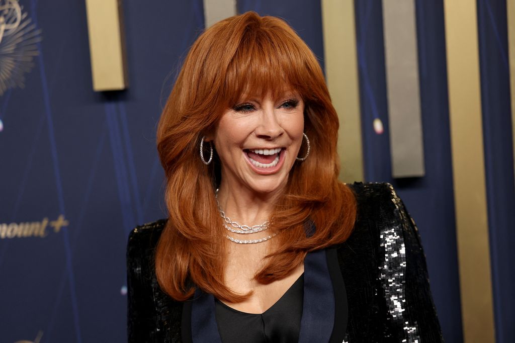 US actress Reba McEntire arrives for the 77th Primetime Emmy Awards at the Peacock Theatre at LA Live in Los Angeles on September 14, 2025