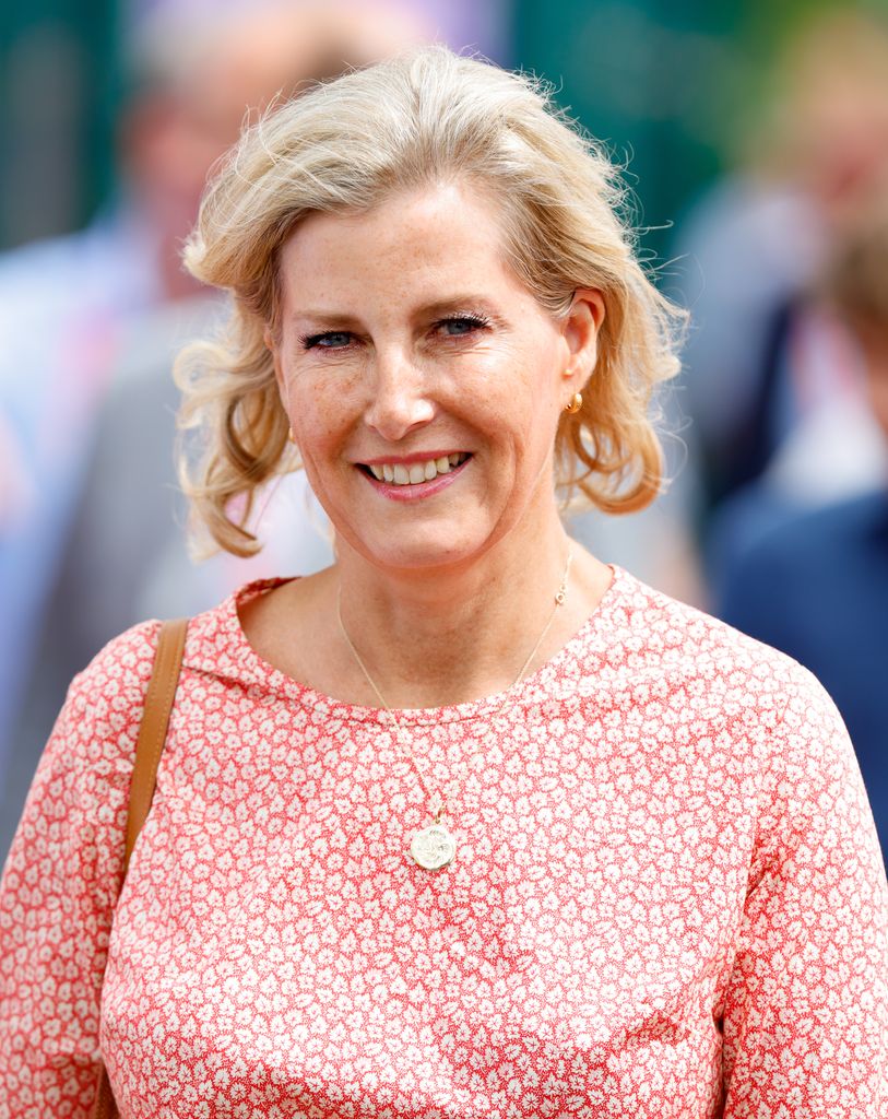 Duchess Sophie in a floral dress