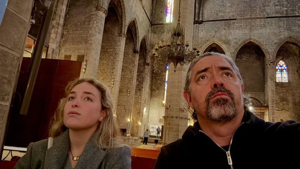 Christian has traveled to Europe with one of his daughters