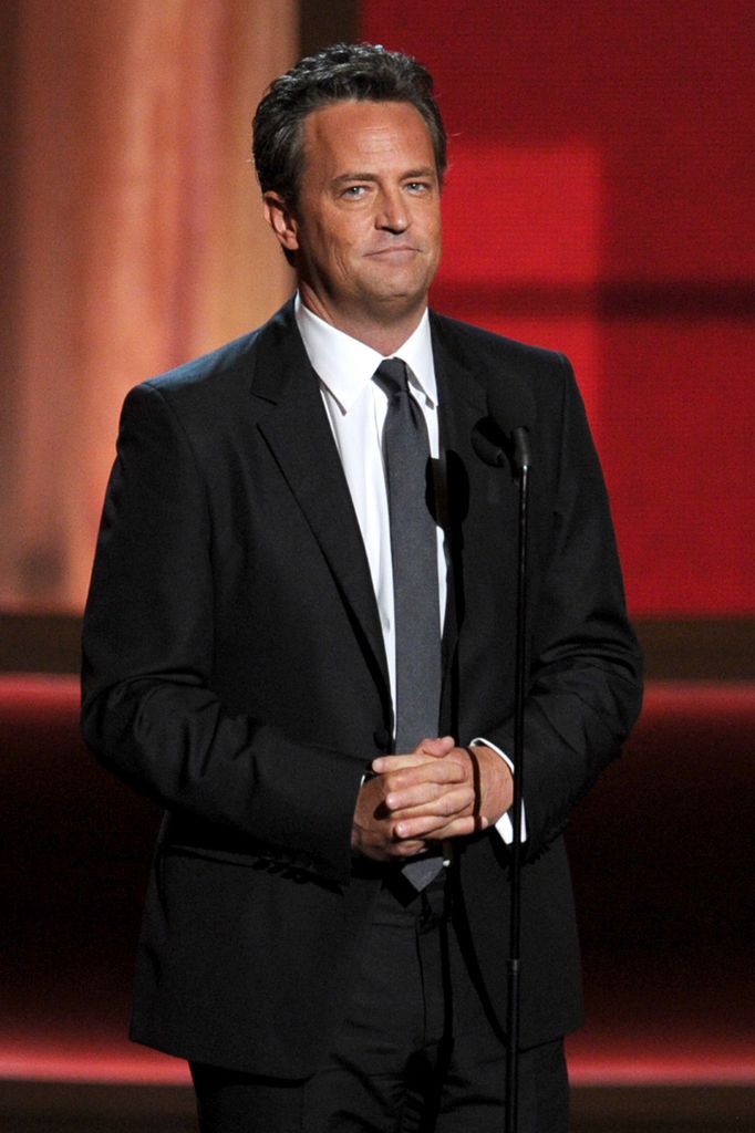 Actor Matthew Perry speaks onstage during the 64th Annual Primetime Emmy Awards at Nokia Theatre L.A. Live on September 23, 2012 in Los Angeles, California.  (Photo by Kevin Winter/Getty Images)