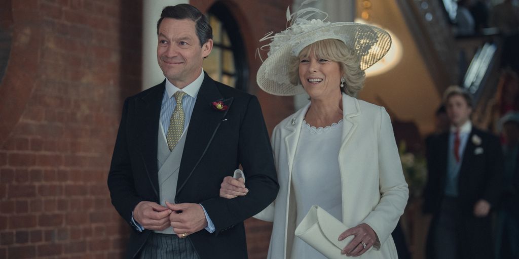 The Crown stars reenact Charles and Camilla's wedding day
