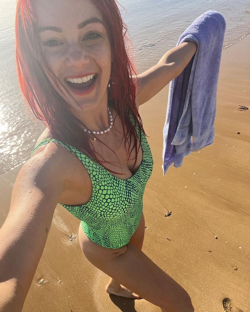 Dianne Buswell in the sea