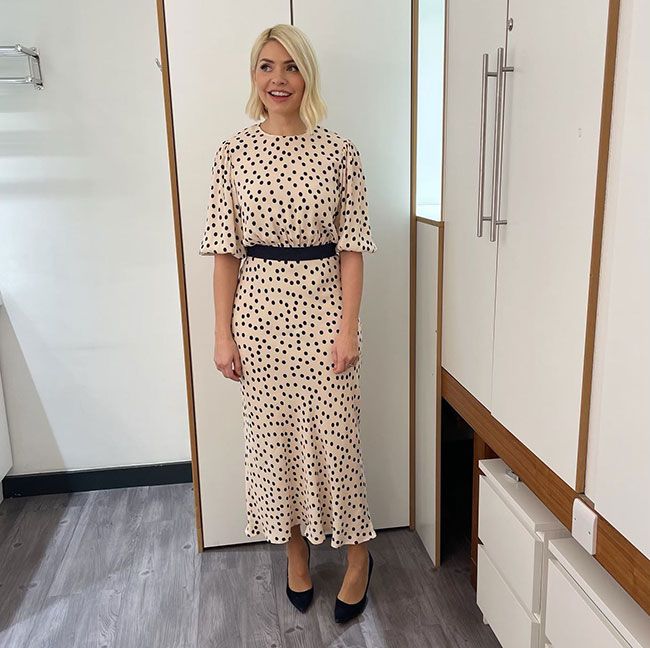 holly willoughby this morning rixo dress