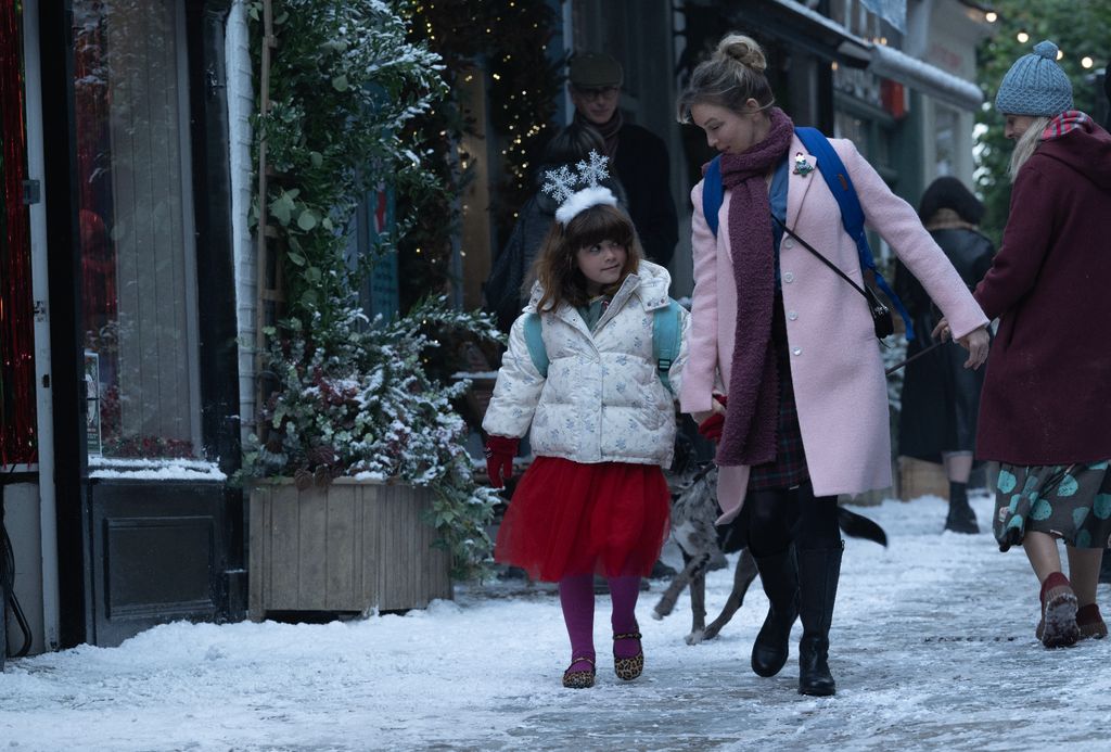 Bridget Jones pink coat