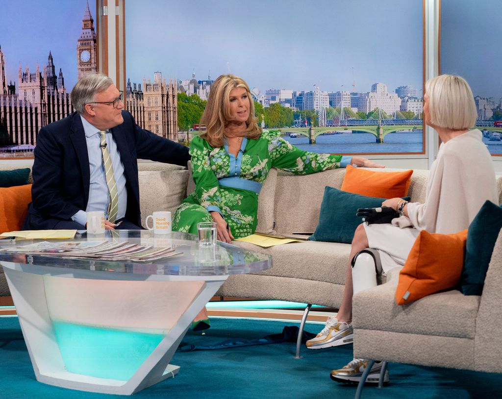 kate garraway e ed balls no bom dia grã-bretanha 