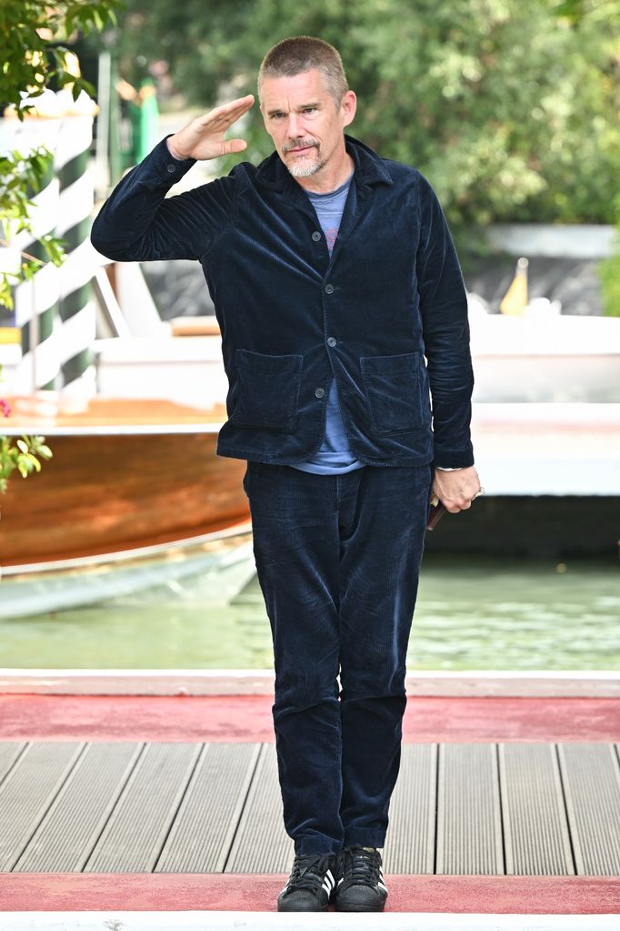 Ethan Hawke is seen at the 81st Venice International Film Festival on September 01, 2024 in Venice, Italy