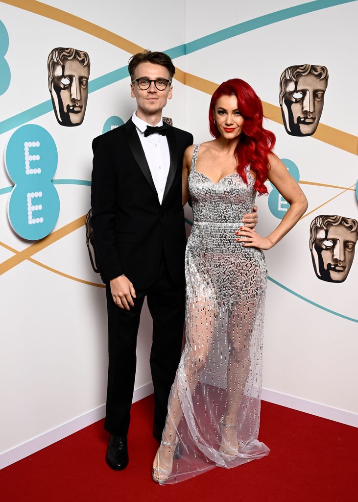 Joe Sugg and Dianne Buswell attend the EE BAFTA Film Awards 2023