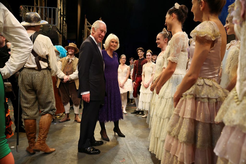King Charles III and Queen Camilla met the cast members of the Royal Ballet 