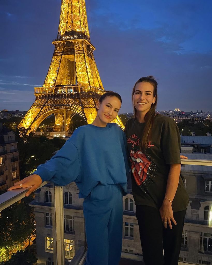 Nina Ghaibi with her cousin, tennis pro Ajla Tomljanović