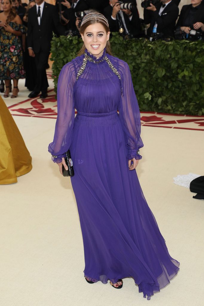 Princess Beatrice at the Costume Institute Benefit at Metropolitan Museum of Art on May 7, 2018 in New York City.