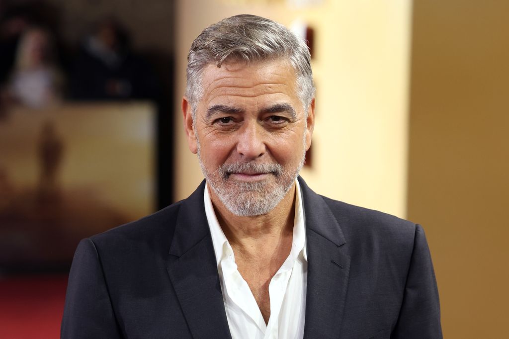 George Clooney attends the UK premiere of "The Boys In The Boat" at Curzon Cinema Mayfair on December 03, 2023 in London, England