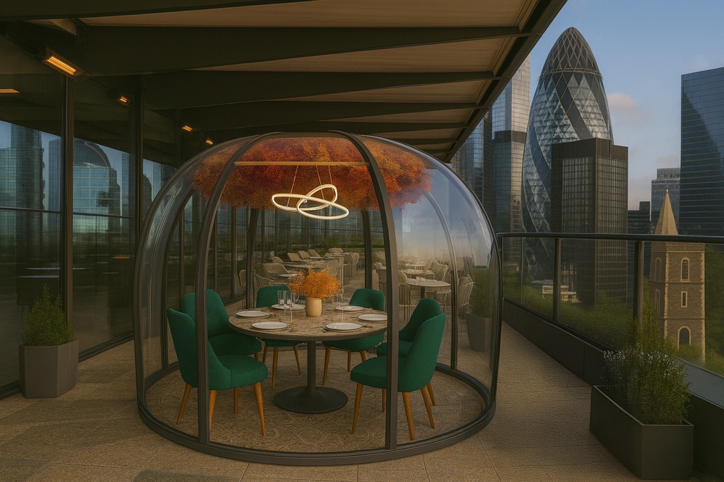 igloo on a rooftop in central london 