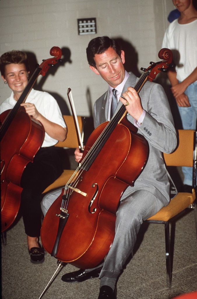 Charles Playing Cello