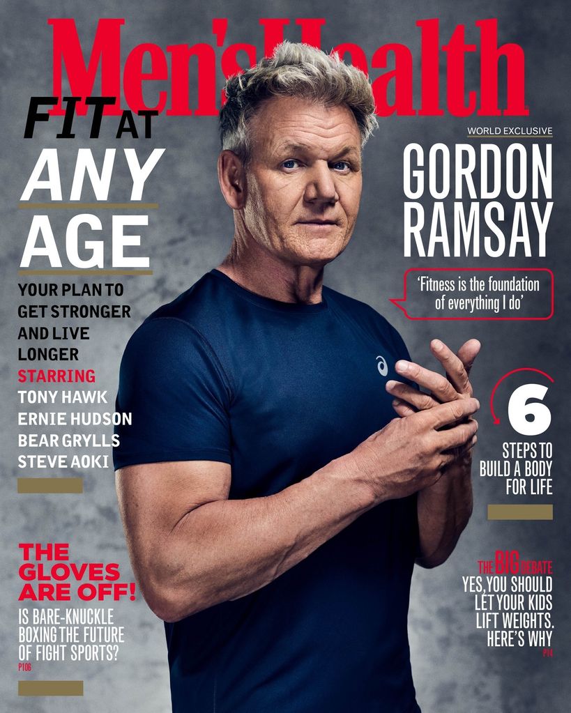 Gordon opened up about his love of fitness in Men's Health