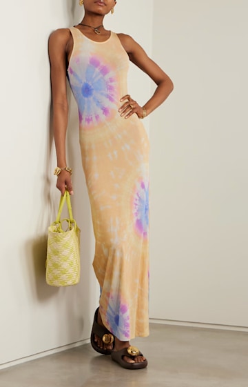 Second Skin tie-dyed stretch-jersey maxi dress from Rabanne