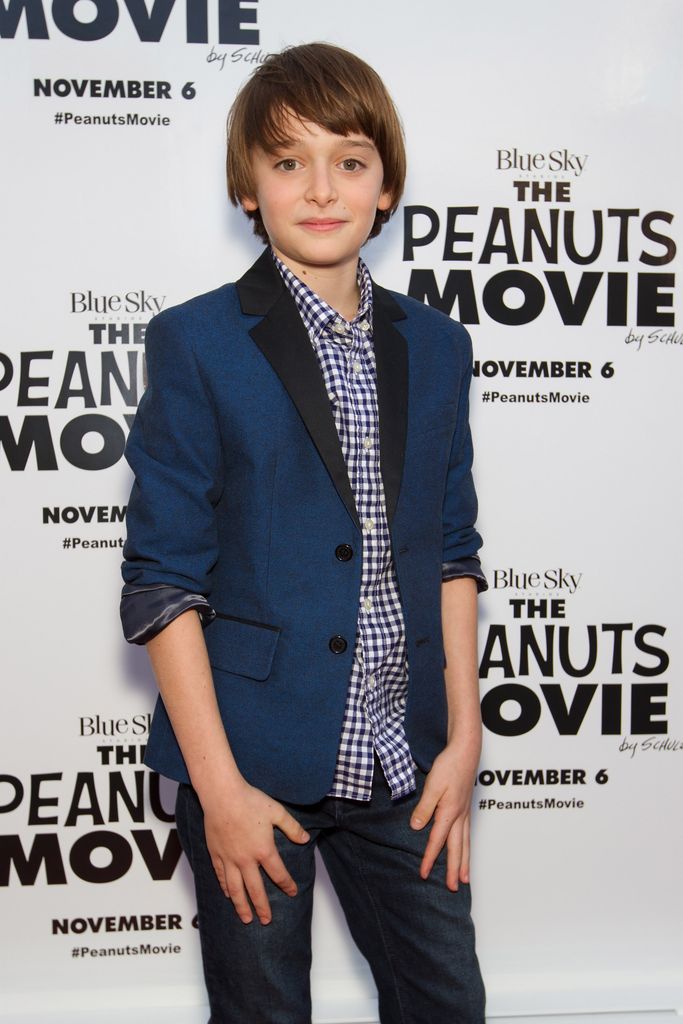 Actor Noah Schnapp arrives at the red carpet premiere of 'The Peanuts Movie' at Pier 39 on October 19, 2015 