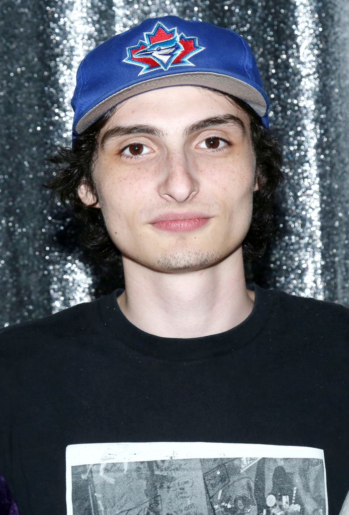 Finn Wolfhard poses backstage at the hit play "Oh, Mary!" on Broadway at The Lyceum Theatre on July 20, 2024