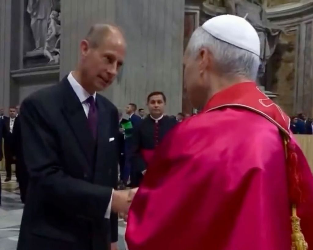 Prince Edward got to meet Pope Leo XIV today
