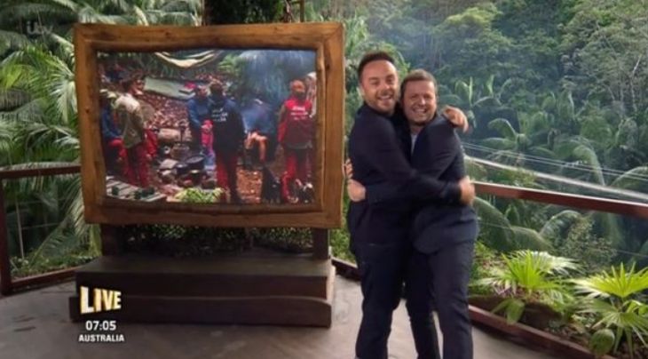 ant and dec hug im a celebrity
