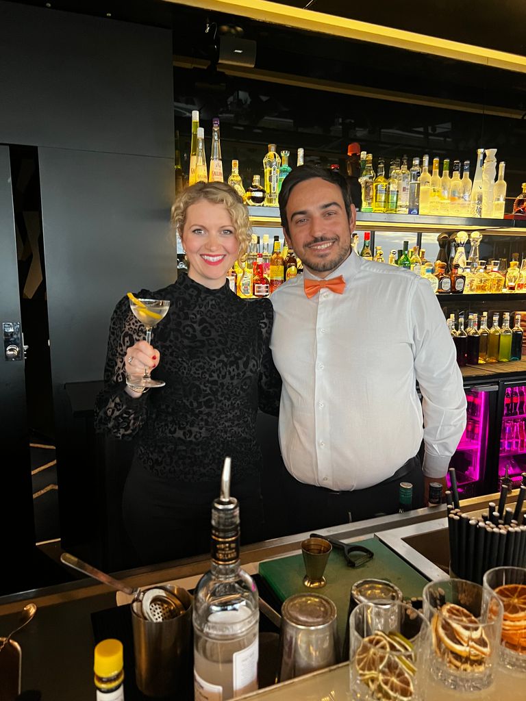 Under expert guidance I went behind the bar and whipped up a vodka martini during a cocktail making masterclass at L'Observatoire