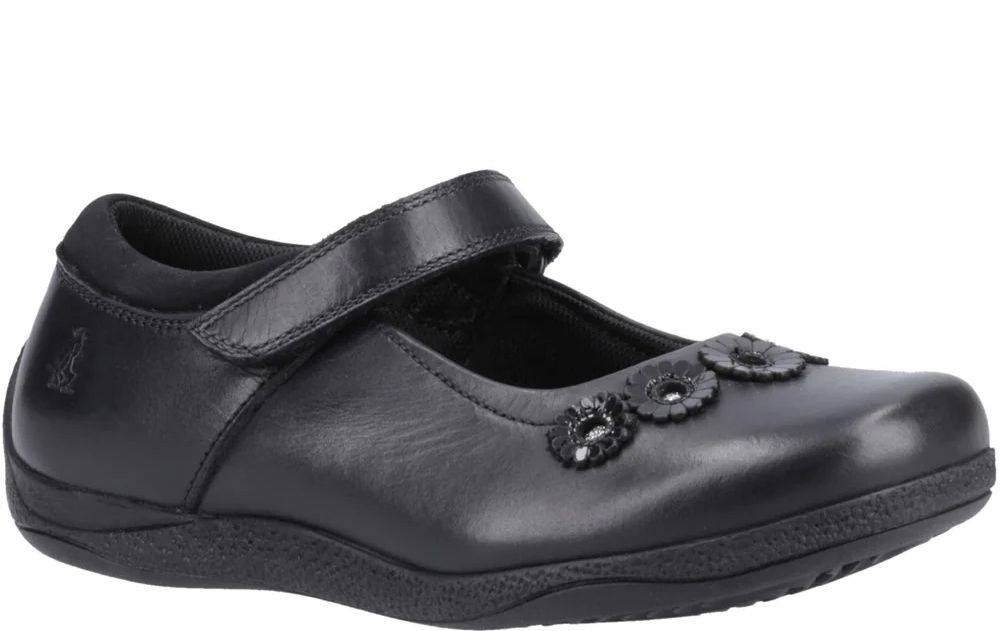 Hush Puppies Christina Junior Black Shoes